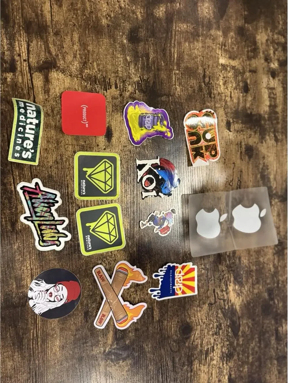 Sticker Lot RAW Drip Apple Nature’s Medicines Streetwear Vinyl Decals Bundle